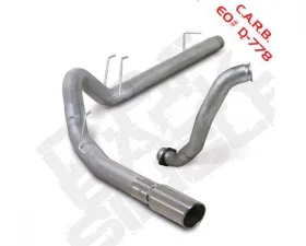 Diamond Eye Performance 4 Inch Single Passenger Side Aluminized DPF Back Exhaust Ford F250 | F350 6.4L Power Stroke 2008-2010