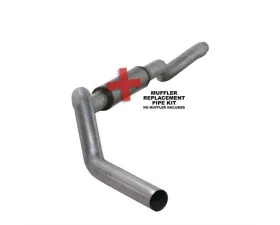 Diamond Eye Performance 5 Inch Single Pass Louvered Catback Exhaust No Muffler Aluminized Chevrolet Silverado | GMC Sierra 2500 | 3500 2006-2007
