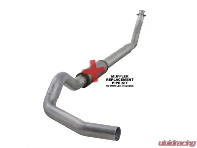 Diamond Eye Performance 5 Inch Single Pass Turbo Back Exhaust no Muffler Aluminized Dodge RAM 2500 | 3500 5.9L Cummins 1994-2002 - K5216A-RP