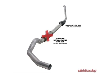 Diamond Eye Performance 5 Inch Single Pass Aluminum Turbo Back Exhaust No Muffler Ford F250 | F350 Superduty 7.3L 1994-1997 - K5314A-RP