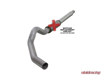 Diamond Eye Performance 5 Inch Single Pass Aluminized Catback Exhaust No Muffler Ford F250 | F350 Superduty 6.0L 2003-2007 - K5344A-RP