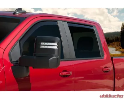 EGR In-Channel Window Visors Dark Smoke Chevrolet Silverado 1500 Crew Cab 2019 - 571651