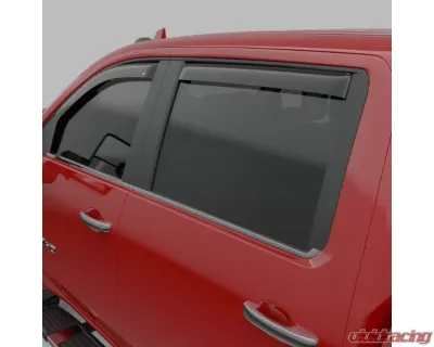 EGR In-Channel Window Visors Dark Smoke Chevrolet Silverado 1500 Crew Cab 2019 - 571651