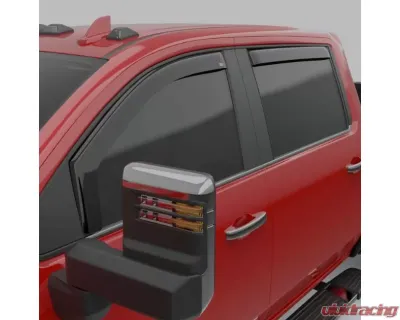 EGR In-Channel Window Visors Dark Smoke Chevrolet Silverado 1500 Crew Cab 2019 - 571651