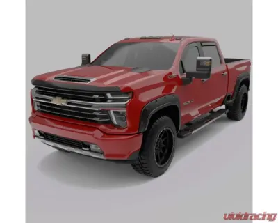 EGR In-Channel Window Visors Dark Smoke Chevrolet Silverado 1500 Crew Cab 2019 - 571651