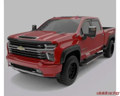 EGR In-Channel Window Visors Matte Black Chevrolet Silverado 1500 Crew Cab 2019 - 571655