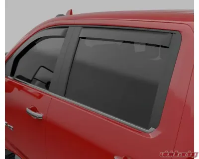 EGR In-Channel Window Visors Matte Black Chevrolet Silverado 1500 Crew Cab 2019 - 571655