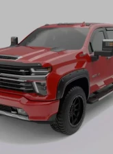 EGR In-Channel Window Visors Dark Smoke Chevrolet Silverado 2500 | 3500 HD Double Cab 2020                                     - 571661 - Image 5
