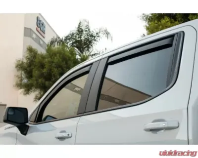 EGR In-Channel Window Visors Dark Smoke Chevy 1500 Crew Cab 2019 - 571691