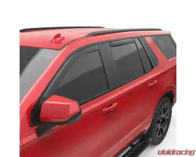 EGR Matte Black Front | Rear Set In-Channel Window Visors Chevrolet Tahoe 2021-2023 - 571885