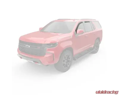 EGR Matte Black Front | Rear Set In-Channel Window Visors Chevrolet Tahoe 2021-2023 - 571885