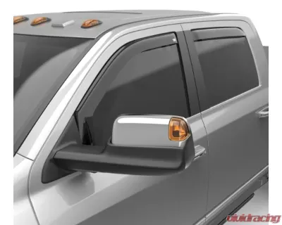 EGR In-Channel Window Visors Set of 4 Dark Smoke Ram HD Crew | Mega Cab 2020-2023 - 572861