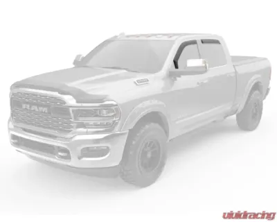 EGR In-Channel Window Visors Set of 4 Dark Smoke Ram HD Crew | Mega Cab 2020-2023 - 572861