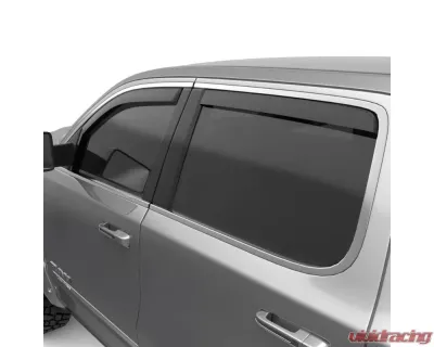 EGR Matte Black Extended Cab Front | Rear Set In-Channel Window Visors Dodge Ram 1500 2019-2023 - 572965