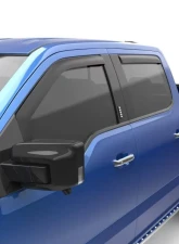 EGR In-Channel Window Visors Front & Rear Set Matte Black Finish Ford F-150 | F-150 Lightning | F-250 Super Duty | F-350 Super Duty 2015-2023                                     - 573495 - Image 4