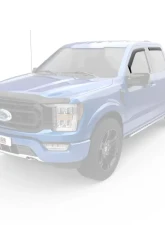 EGR In-Channel Window Visors Front & Rear Set Matte Black Finish Ford F-150 | F-150 Lightning | F-250 Super Duty | F-350 Super Duty 2015-2023                                     - 573495 - Image 3
