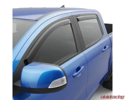 EGR Set of 4 Dark Smoke In-Channel Window Visors Ford Ranger Crew Cab 2019-2023 - 573551