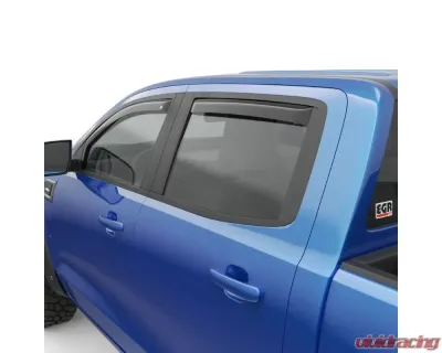 EGR Set of 4 Dark Smoke In-Channel Window Visors Ford Ranger Crew Cab 2019-2023 - 573551