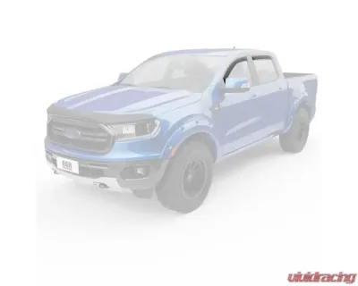 EGR Set of 4 Dark Smoke In-Channel Window Visors Ford Ranger Crew Cab 2019-2023 - 573551