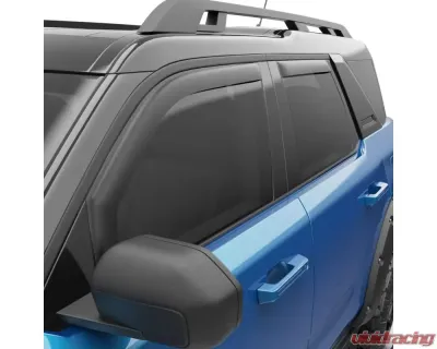 EGR Matte Black 4 Door In-Channel Window Visors Ford Bronco Sport 2021-2025 - 573565