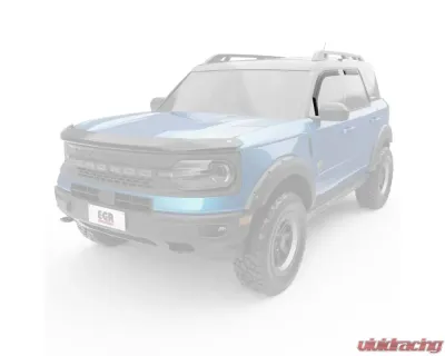 EGR Matte Black 4 Door In-Channel Window Visors Ford Bronco Sport 2021-2025 - 573565