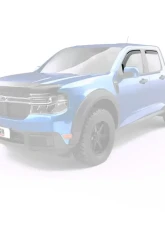 EGR Matte Black Crew Cab Front | Rear Set In Channel Window Visors Ford Maverick 2022-2023                                     - 573595 - Image 2