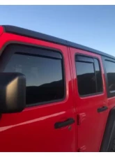 EGR SlimLine In-Channel Window Visors Set of 4 Dark Smoke Jeep Wrangler JL 2018                                     - 575251 - Image 5