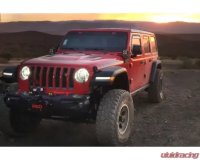 EGR SlimLine In-Channel Window Visors Set of 4 Dark Smoke Jeep Wrangler JL 2018 - 575251