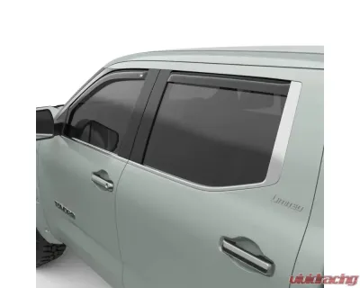 EGR Dark Smoke Front | Rear Set In-Channel Window Visors Toyota Tundra 2022-2024 - 575401