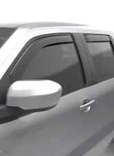 EGR Matte Black Crew Cab Front | Rear Set In Channel Window Visors Nissan Frontier 2022-2023                                     - 576045 - Image 3
