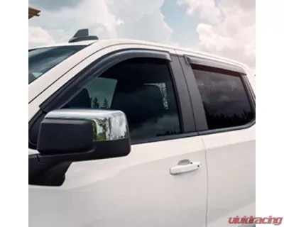EGR Tape-On Window Visors Set of 4 Dark Smoke Chevrolet Silverado 1500 Double Cab 2019 - 641891