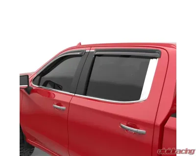 EGR Tape-On Window Visors Set of 4 Dark Smoke Chevrolet Silverado 1500 Double Cab 2019 - 641891