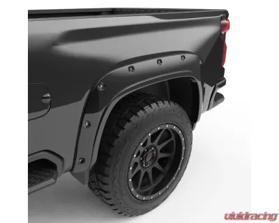 EGR Set Of 4 Black Traditional Bolt-On Look Fender Flares Chevrolet Silverado 2500 HD | 3500 HD 2020-2023 - 791884-GBA