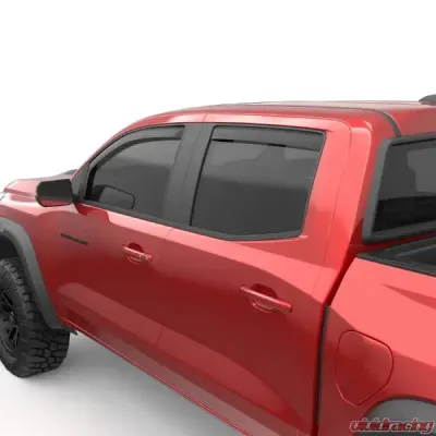 EGR In-Channel Window Visors Matte Black Chevrolet Colorado | GMC Canyon 2023-2024 - 571485