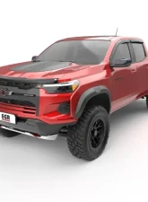 EGR Tape-On Window Visors Front & Rear Set Dark Smoke Chevrolet Colorado | GMC Canyon 2023-2024                                     - 641791 - Image 3