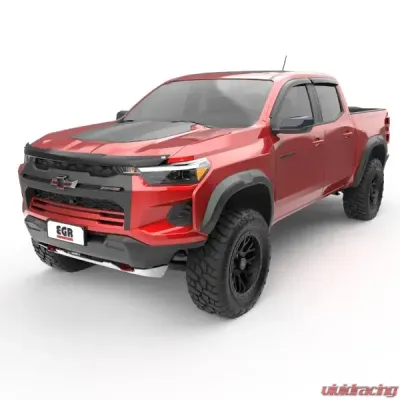 EGR Tape-On Window Visors Front & Rear Set Dark Smoke Chevrolet Colorado | GMC Canyon 2023-2024 - 641791