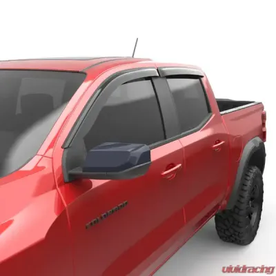 EGR Tape-On Window Visors Front & Rear Set Dark Smoke Chevrolet Colorado | GMC Canyon 2023-2024 - 641791