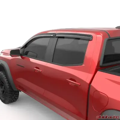 EGR Tape-On Window Visors Front & Rear Set Dark Smoke Chevrolet Colorado | GMC Canyon 2023-2024 - 641791