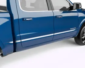 EGR Chrome Rugged Look Body Side Molding 4Pc Set Ram 1500 Crew Cab 2019-2023