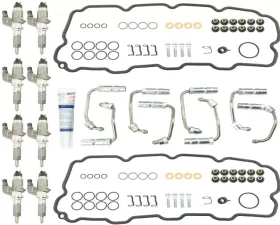 Industrial Injection Stock Bosch Reman Injectors w/ Install Kit Chevrolet Duramax LB7 2001-2004.5