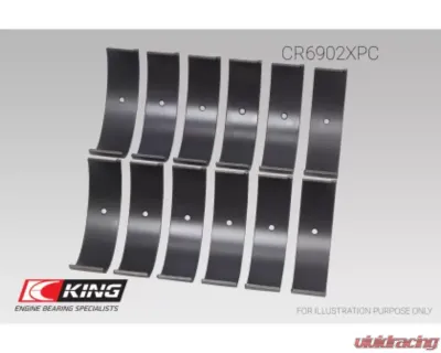 King +.026mm pMaxKote Rod Bearing Set Nissan VQ35HR | VQ37VHR | VR30DTT - CR6902XPC.026