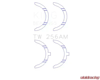 King Bimetal Thrust Washer Mazda | Ford 1990-2001 (Set of 2) - TW256AM