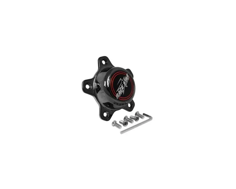 Race Star Tall Plastic Dark 92 Drag Star 5 Lug Cap - 615-5095-D1