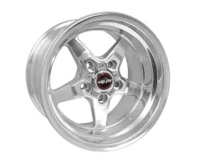 Race Star Wheels 92 Drag Star Wheel 15x10 5x127 | 5x5 0mm Polished Silver