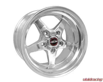 Race Star Wheels 92 Drag Star Wheel 15x10 5x127 | 5x5 0mm Polished Silver - 92-510950DP
