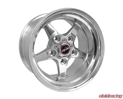 Race Star Wheels 92 Drag Star Wheel 17x10.5 5x135 9mm Polished Silver - 92-705551DP