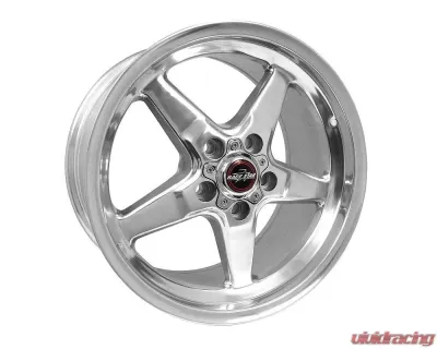 Race Star Wheels 92 Drag Star Wheel 17x9.5 5x4.5 43.5mm Polished Silver - 92-795153DP
