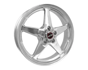 Race Star Wheels 92 Drag Star Wheel 18x5 5x4.5 25.4mm Polished Silver