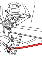 SPC Performance Adj. Caster Rods Ford Mustang 1968-1973                                     - 94230 - Image 2