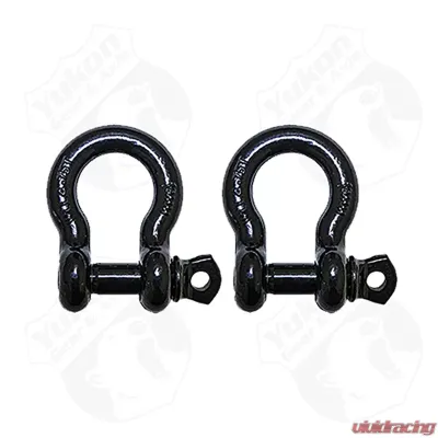 Yukon Gear & Axle D-Ring Shackle YRGS-01, 3/4 Inch, Heavy Duty Steel, Black Finish - YRGS-01